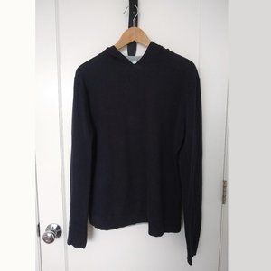 Armani Navy Hooded Sweater (Medium)